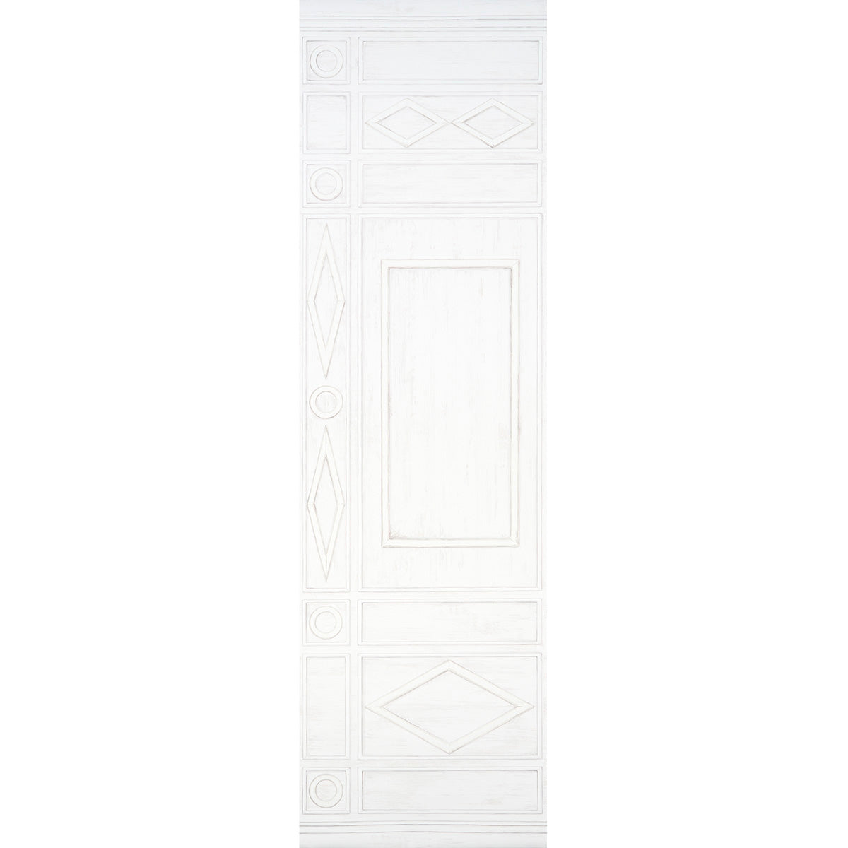 Schumacher Swedish Manor Panel A White Wallpaper - Eade's Wallpaper