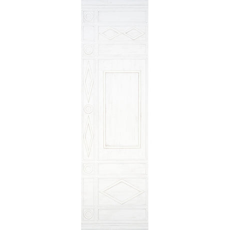 Schumacher Swedish Manor Panel A White Wallpaper - Eade's Wallpaper