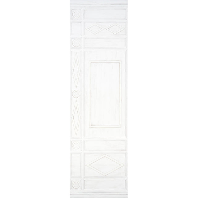 Schumacher Swedish Manor Panel A White Wallpaper - Eade's Wallpaper