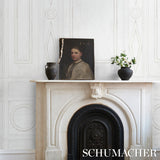 Schumacher Swedish Manor Panel B White Wallpaper - Eade's Wallpaper