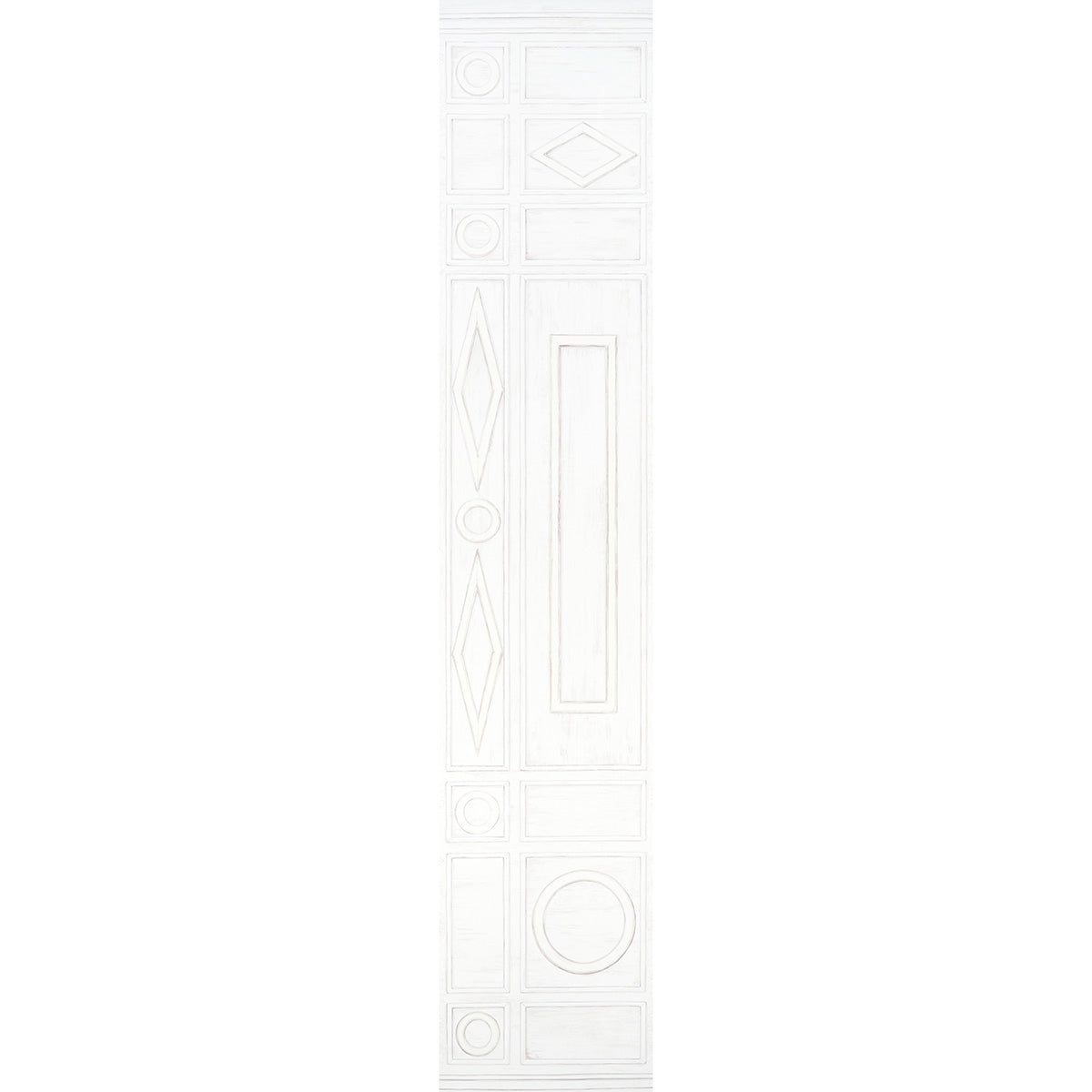 Schumacher Swedish Manor Panel B White Wallpaper - Eade's Wallpaper