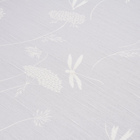 Schumacher 5015190 LA LIBELLULE SILK in MOONSTONE Wallpaper 