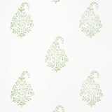 Schumacher Kerala Paisley Ii Leaf Wallpaper