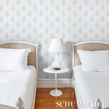 Schumacher Kerala Paisley Ii Leaf Wallpaper