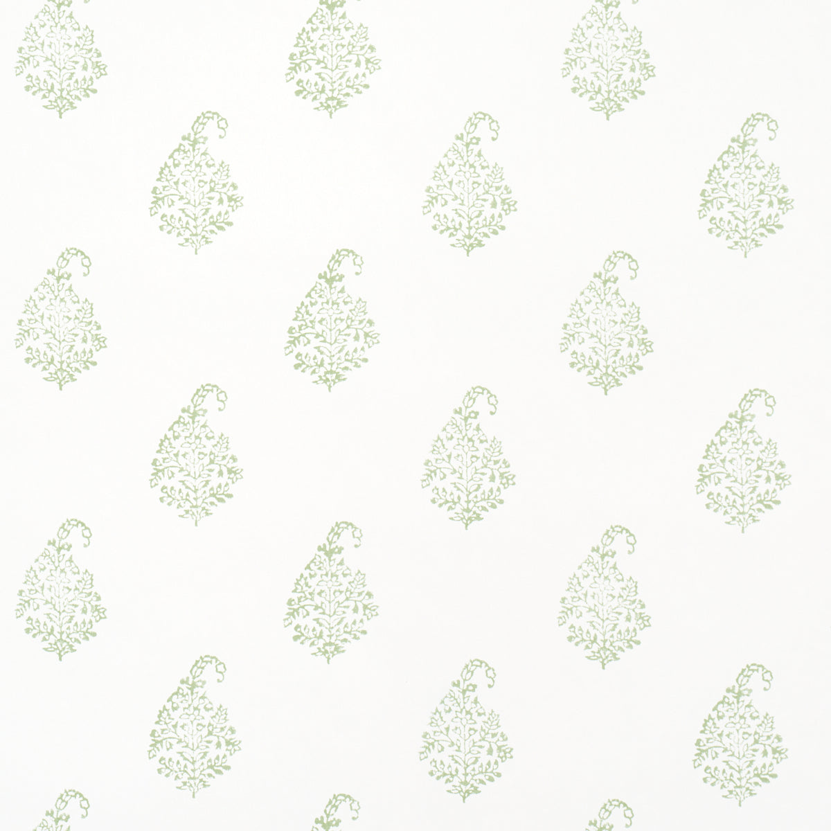 Schumacher Kerala Paisley Ii Leaf Wallpaper