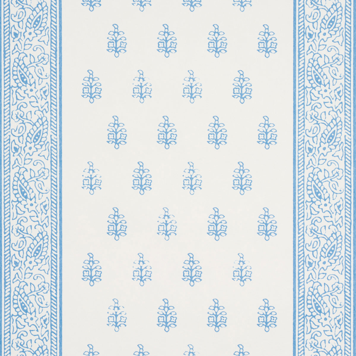 Schumacher Katsura Stripe Ii Chambray Wallpaper