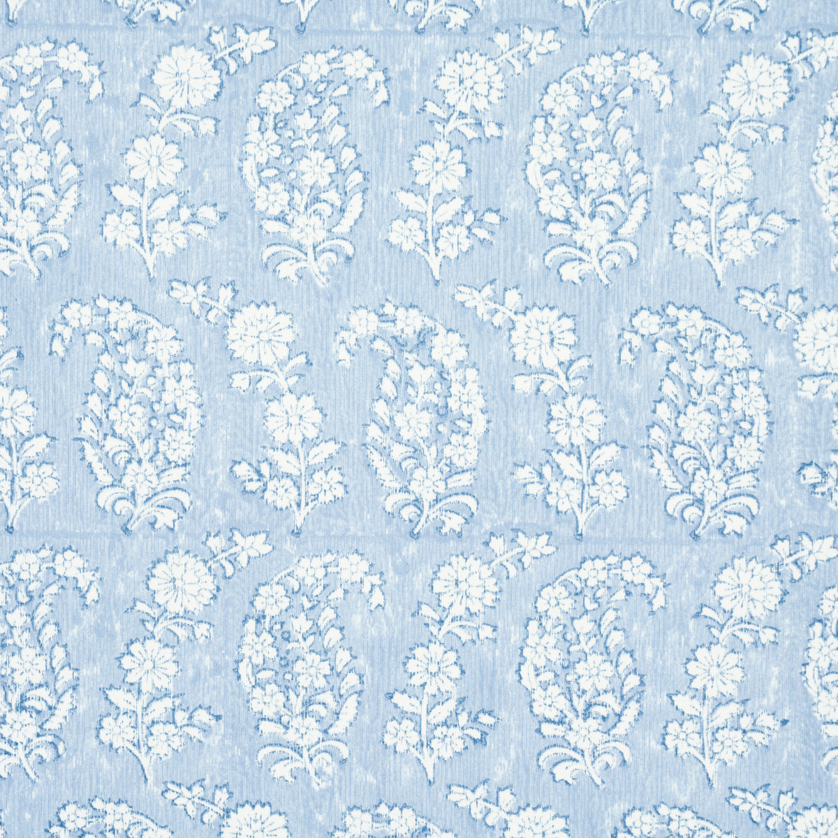 Schumacher Arita Block Print Cornflower Wallpaper