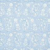 Schumacher Arita Block Print Cornflower Wallpaper