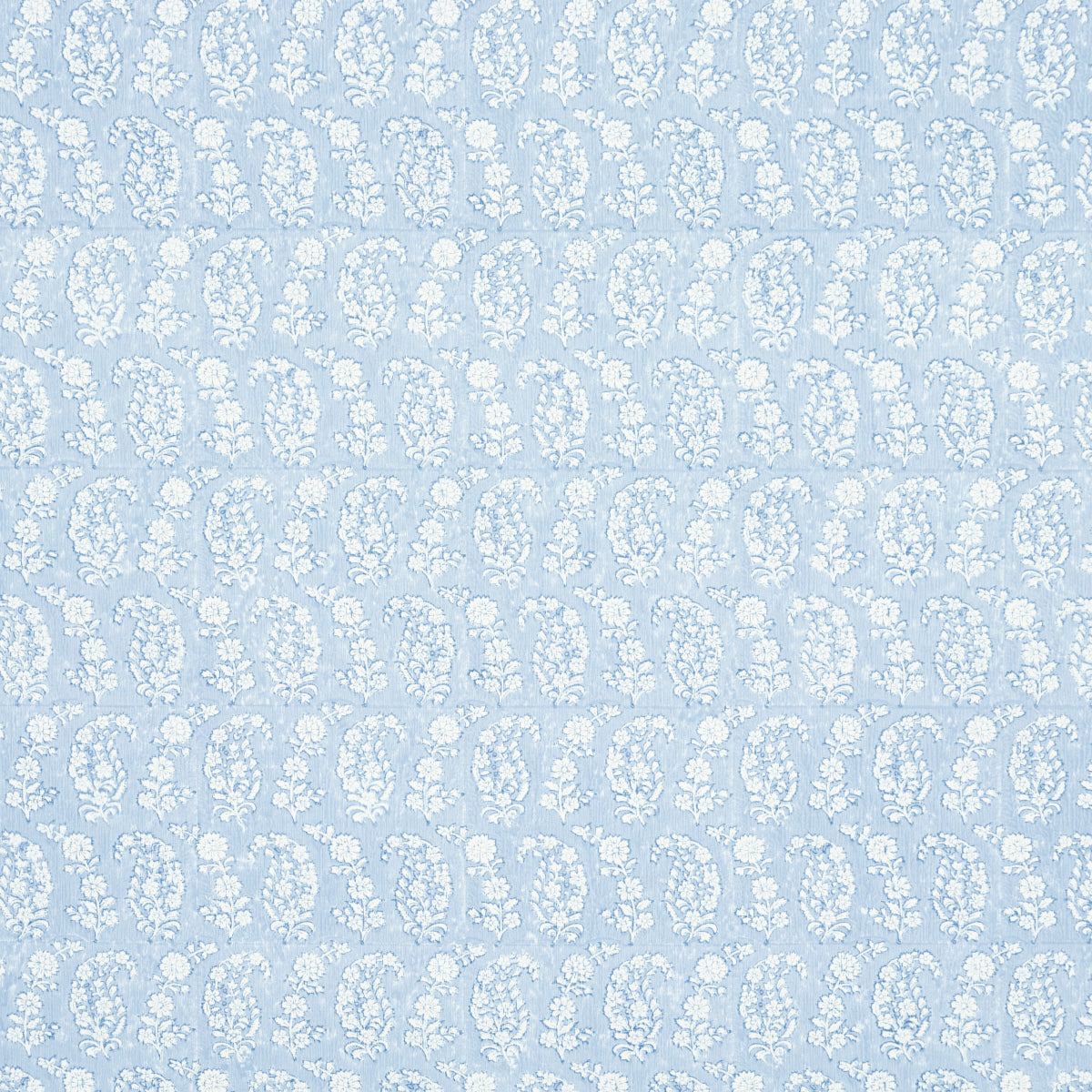 Schumacher Arita Block Print Cornflower Wallpaper