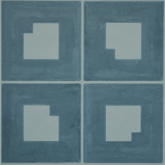 Schumacher Palindrome Teal Wallpaper - Eade's Wallpaper