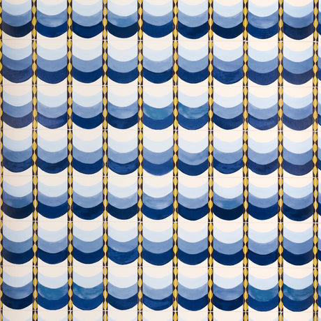 Schumacher Sintra Blue Wallpaper - Eade's Wallpaper