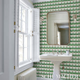 Schumacher Sintra Green Wallpaper - Eade's Wallpaper