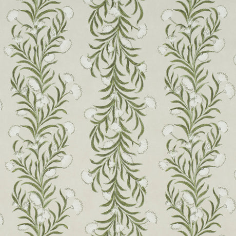 Schumacher Tasmanian Mimosa Ivory & Green Wallpaper - Eade's Wallpaper