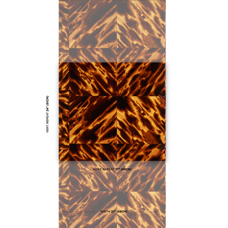 Schumacher Tortoise Shell Natural Wallpaper - Eade's Wallpaper