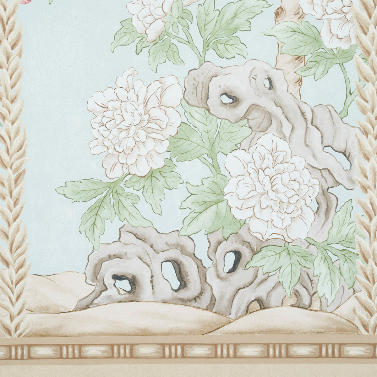 Schumacher Victoria Panel Set Mineral Wallpaper