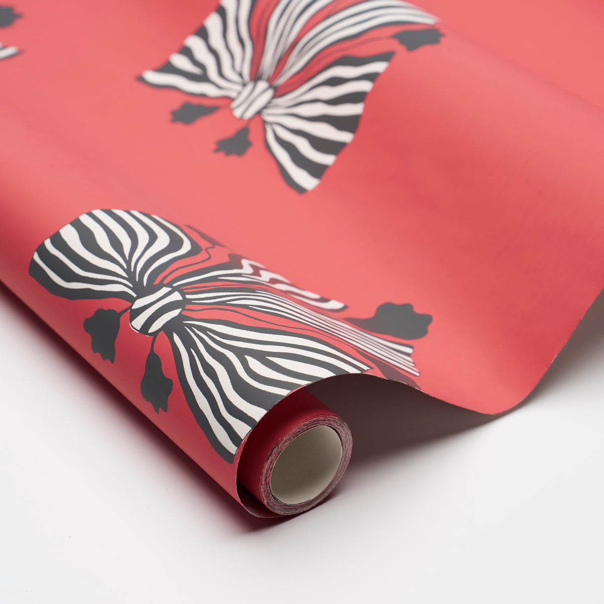 Schumacher Bow-Wow-Wow Red Wallpaper