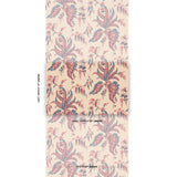 Schumacher Apolline Botanical Rouge & Bleu Wallpaper