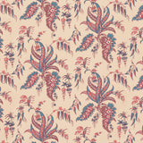 Schumacher Apolline Botanical Rouge & Bleu Wallpaper