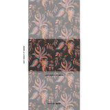 Schumacher Apolline Botanical Rouge & Noir Wallpaper