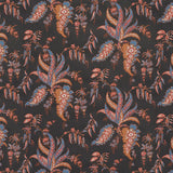 Schumacher Apolline Botanical Rouge & Noir Wallpaper