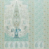 Schumacher Colmery Paisley Panel Set Peacock Wallpaper