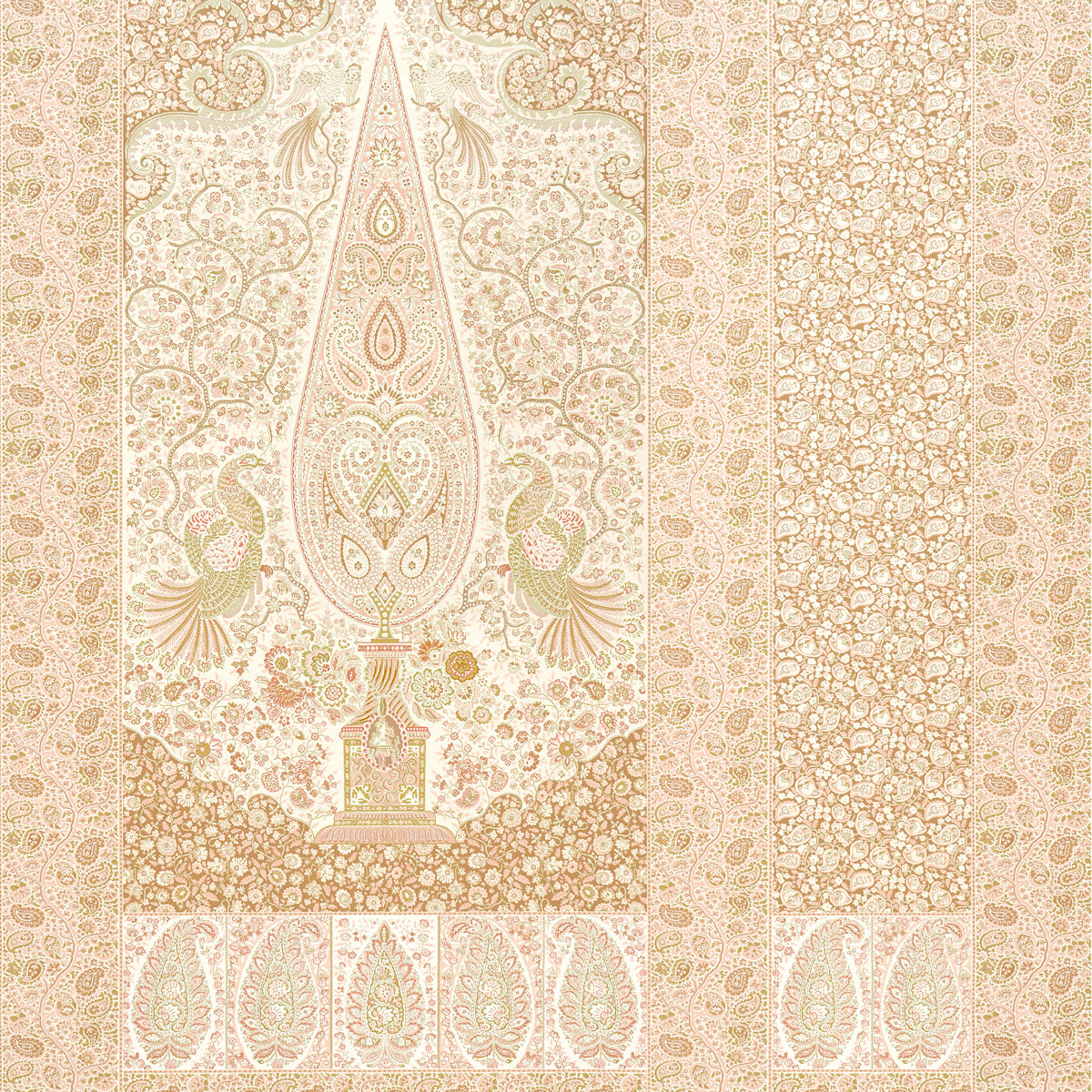 Schumacher Colmery Paisley Panel Set Pétale Wallpaper
