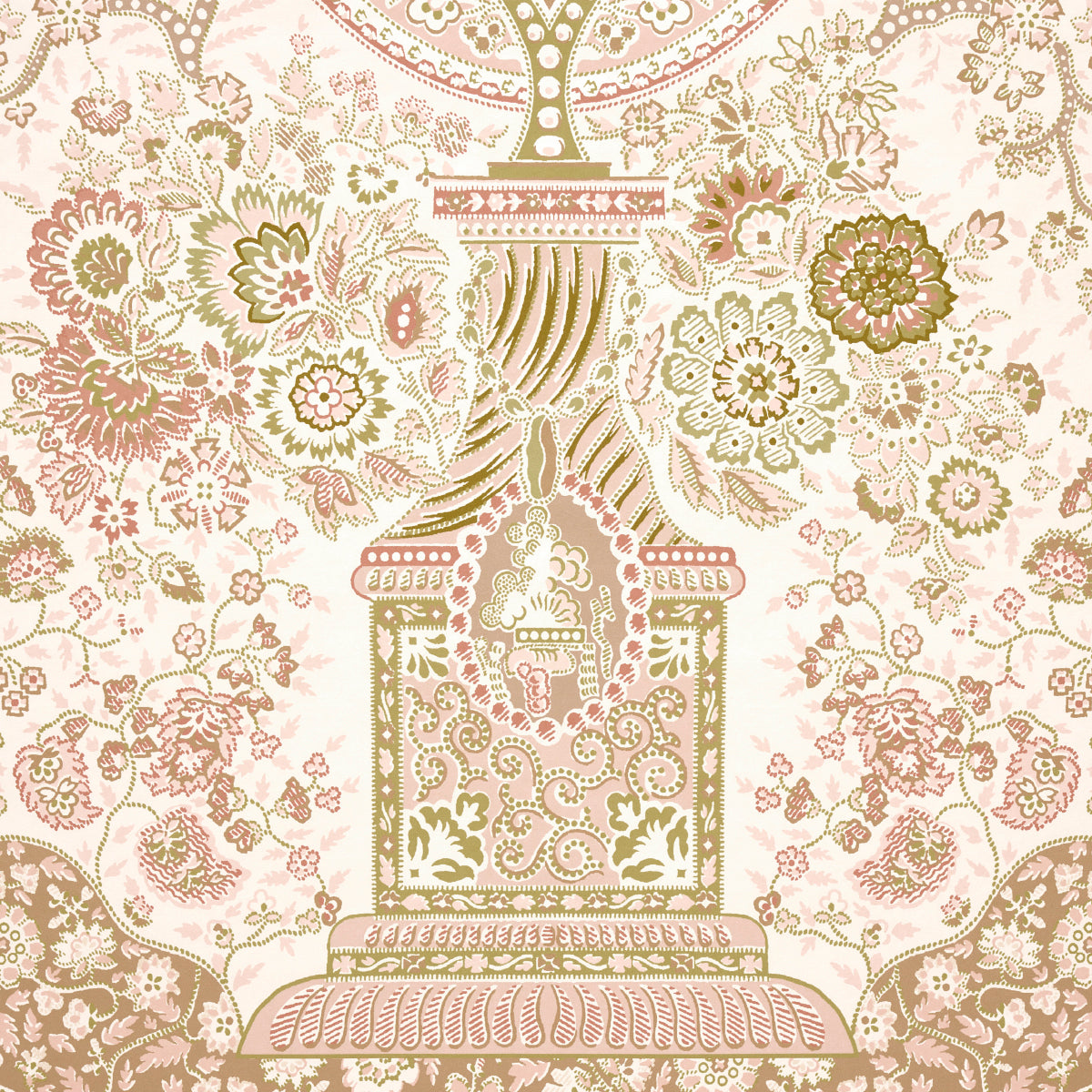 Schumacher Colmery Paisley Panel Set Pétale Wallpaper