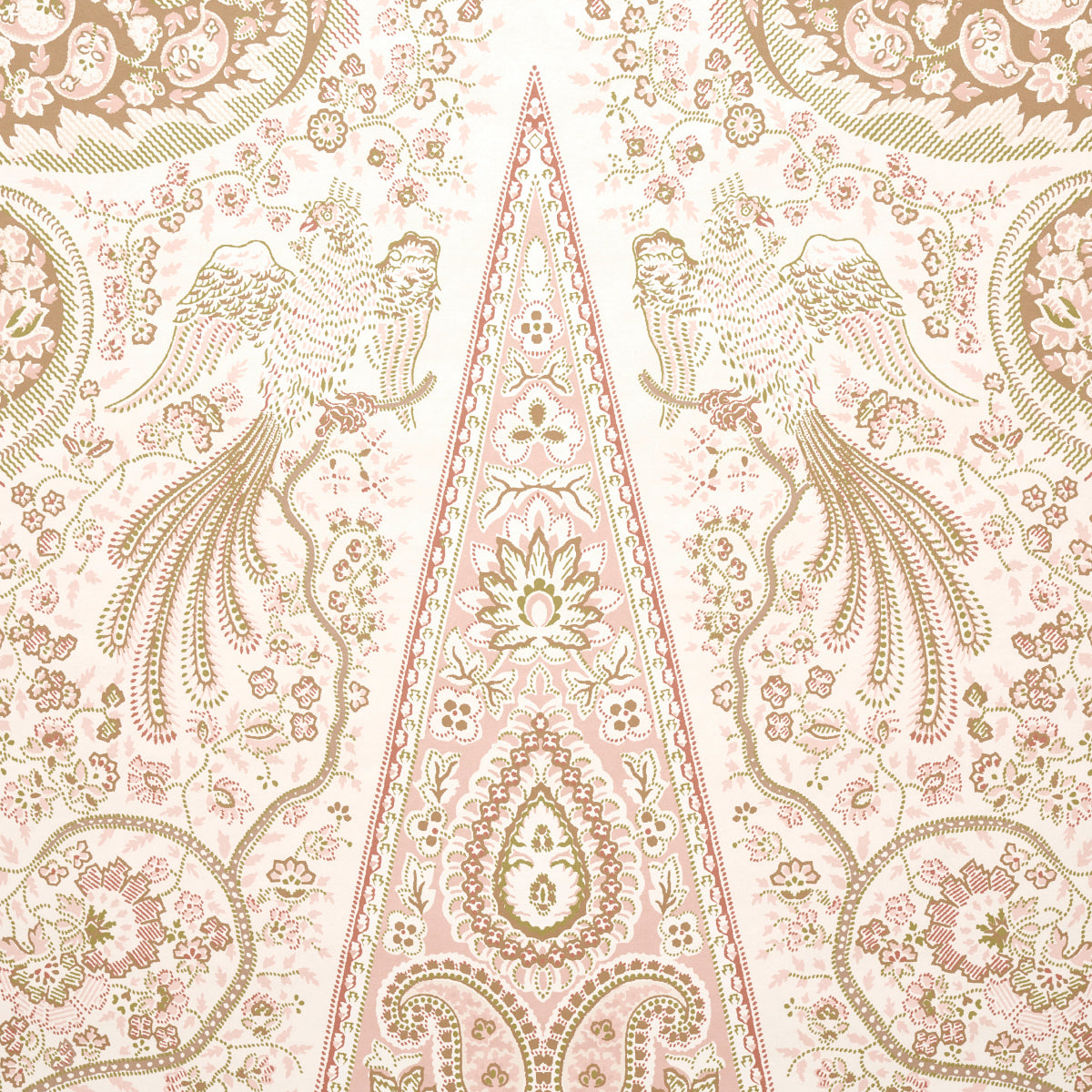 Schumacher Colmery Paisley Panel Set Pétale Wallpaper