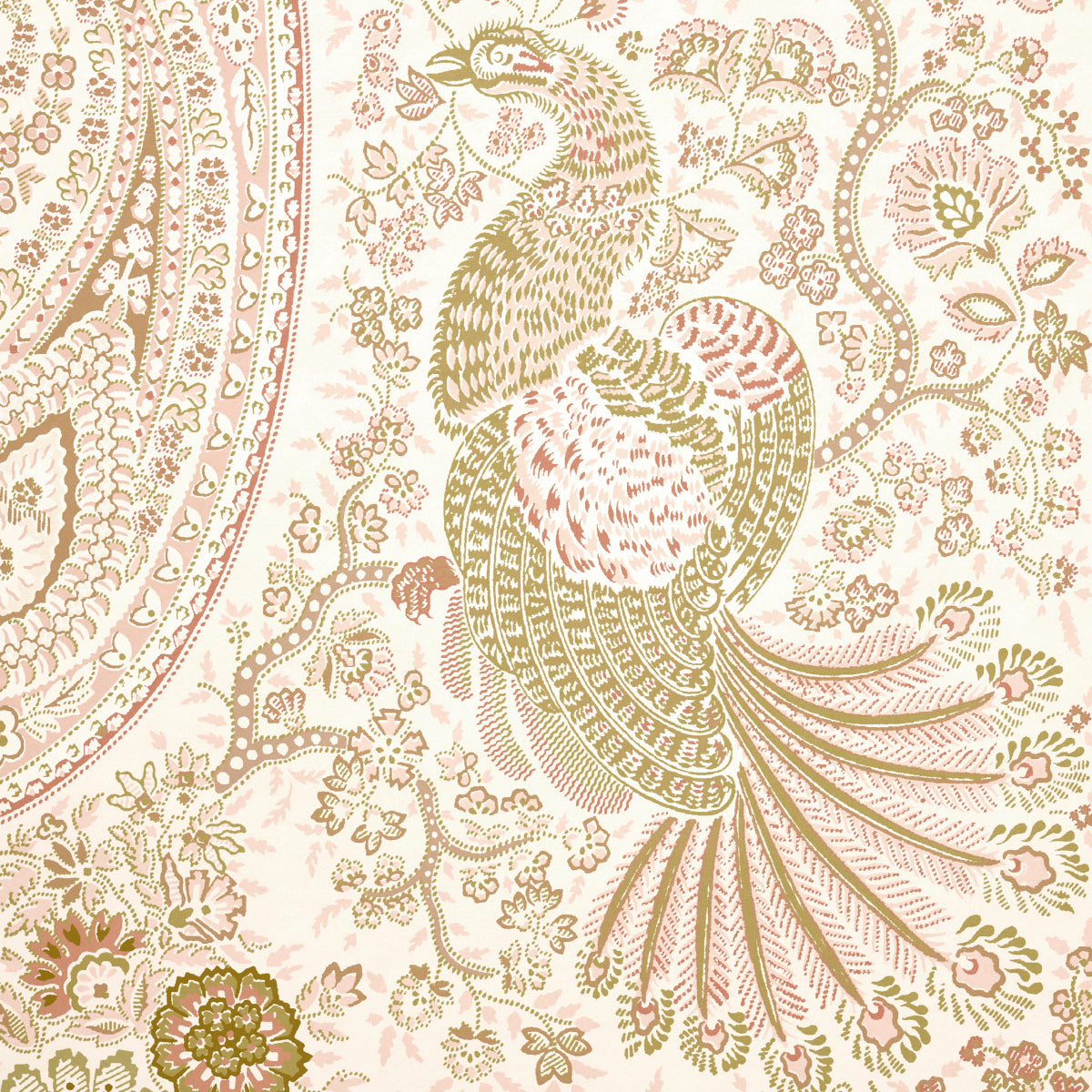 Schumacher Colmery Paisley Panel Set Pétale Wallpaper