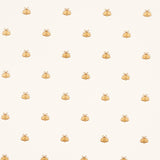Schumacher Hubert'S Bees White & Gold Wallpaper