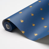 Schumacher Hubert'S Bees Midnight & Gold Wallpaper