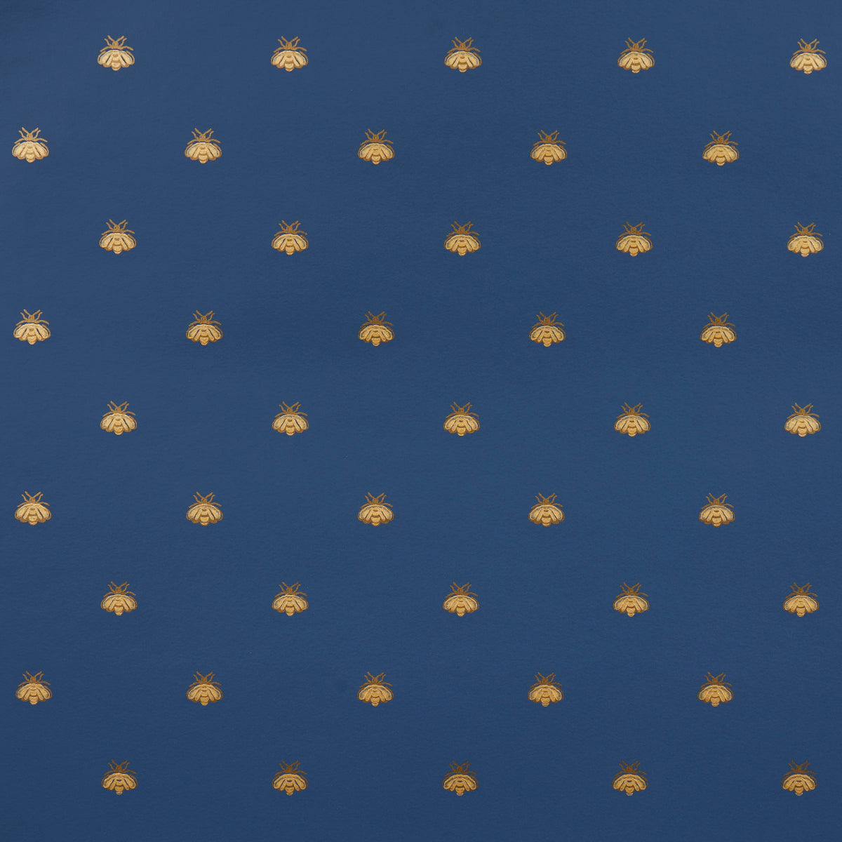Schumacher Hubert'S Bees Midnight & Gold Wallpaper
