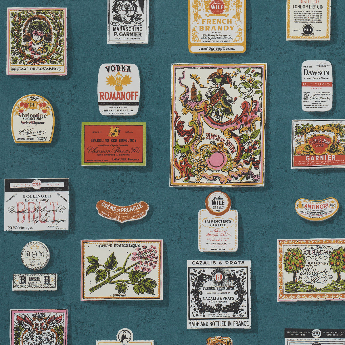 Schumacher Salud Grotto Blue Wallpaper - Eade's Wallpaper