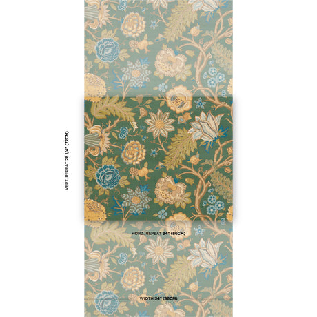 Schumacher Darsy Tree Of Life Sisal Juniper Wallpaper