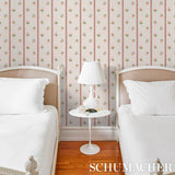 Schumacher Les Fleurs Exotiques Antique Rose Wallpaper - Eade's Wallpaper