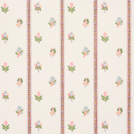 Schumacher Les Fleurs Exotiques Antique Rose Wallpaper - Eade's Wallpaper
