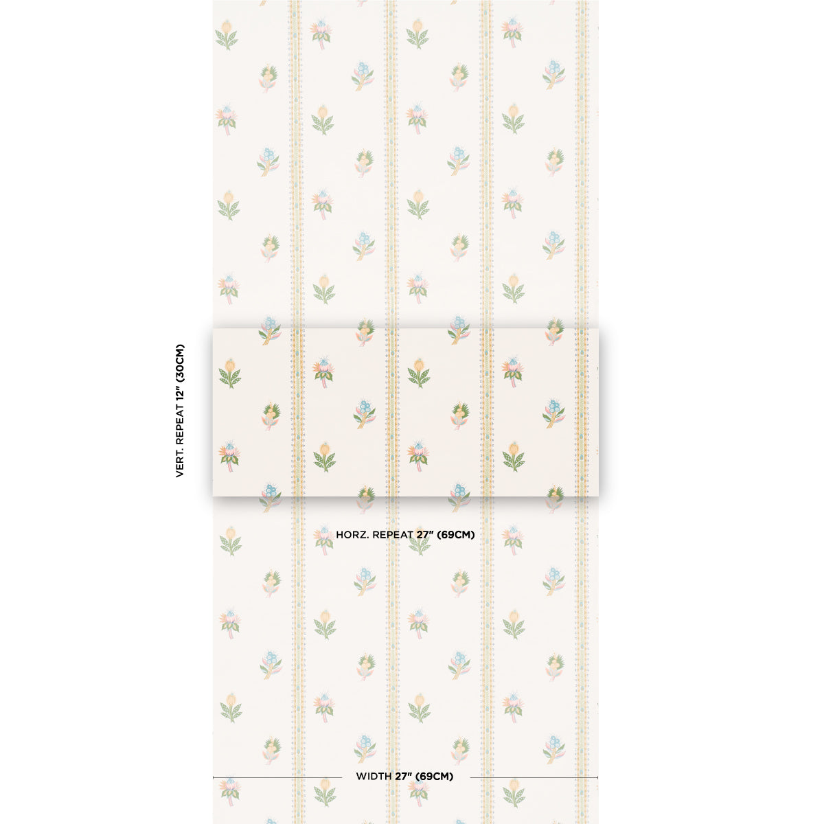 Schumacher Les Fleurs Exotiques Citron Wallpaper - Eade's Wallpaper