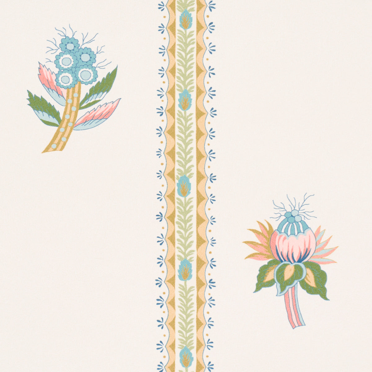 Schumacher Les Fleurs Exotiques Citron Wallpaper - Eade's Wallpaper