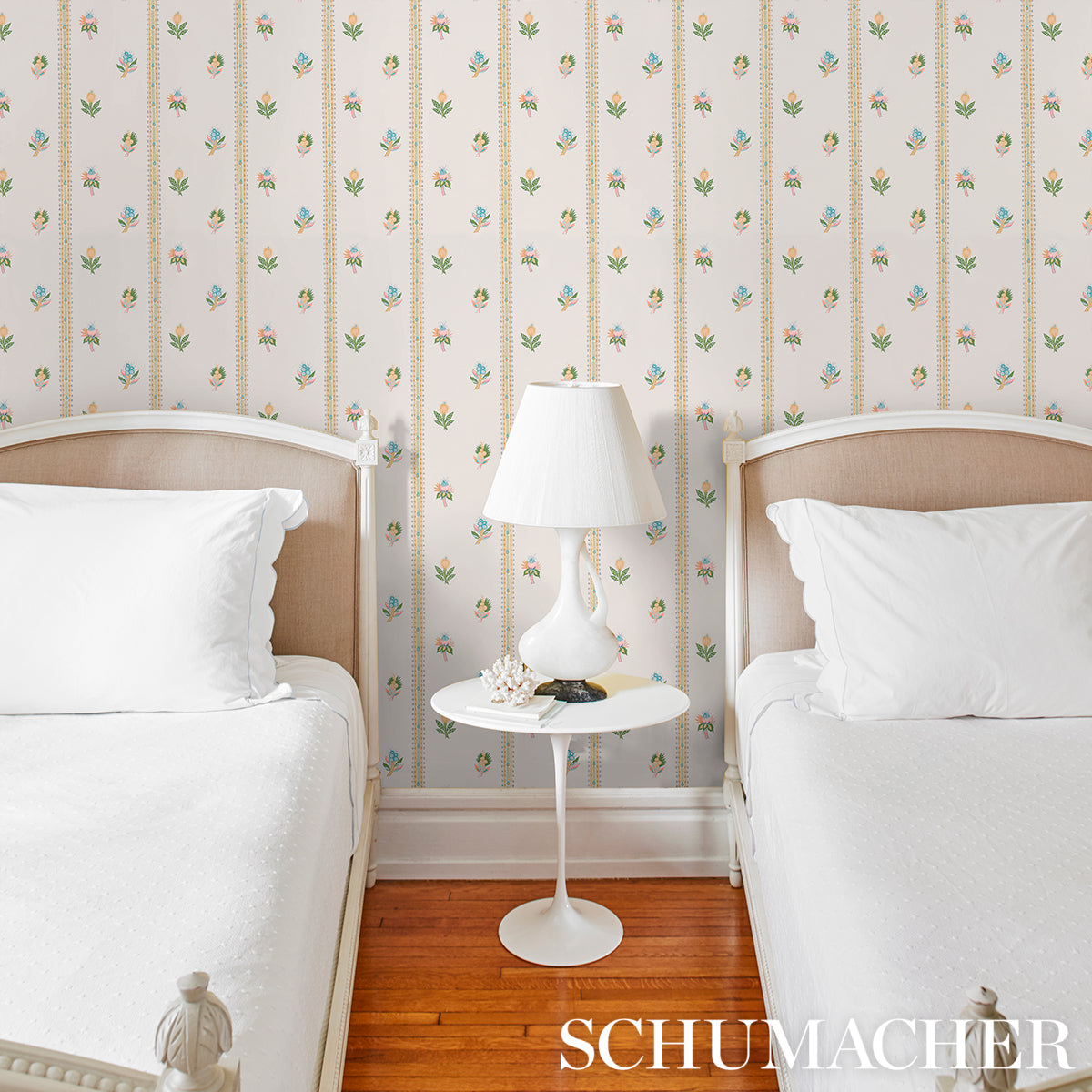 Schumacher Les Fleurs Exotiques Citron Wallpaper - Eade's Wallpaper