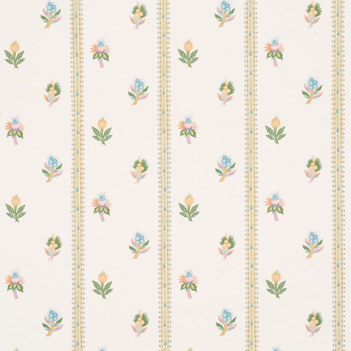 Schumacher Les Fleurs Exotiques Citron Wallpaper - Eade's Wallpaper