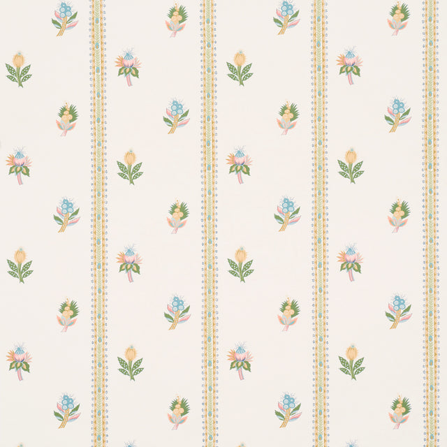Schumacher Les Fleurs Exotiques Citron Wallpaper - Eade's Wallpaper