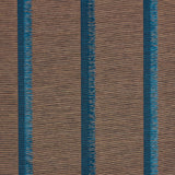 Schumacher Axel Fringe Wallcovering Peacock/Brown Wallpaper