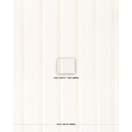 Schumacher Axel Fringe Wallcovering Parchment Wallpaper