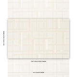 Schumacher Axel Plaid Wallcovering Parchment Wallpaper