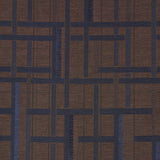 Schumacher Axel Plaid Wallcovering Navy/Espresso Wallpaper