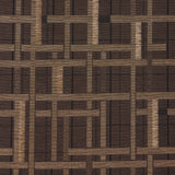 Schumacher Axel Plaid Wallcovering Saddle Brown Wallpaper