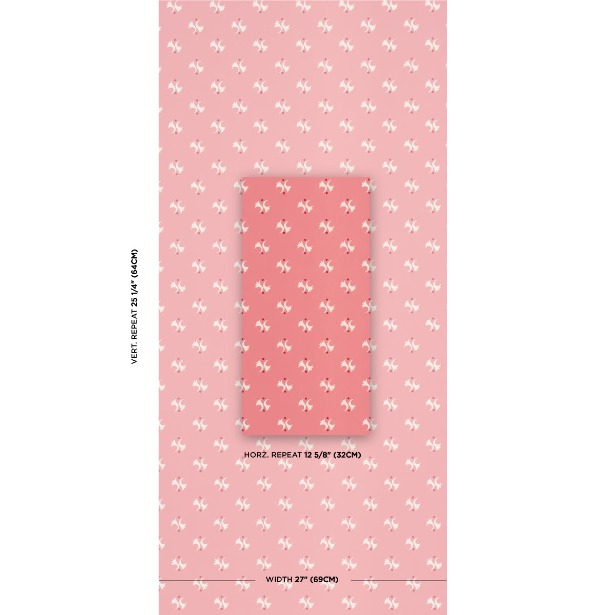 Schumacher Lavigne Rouge Wallpaper - Eade's Wallpaper