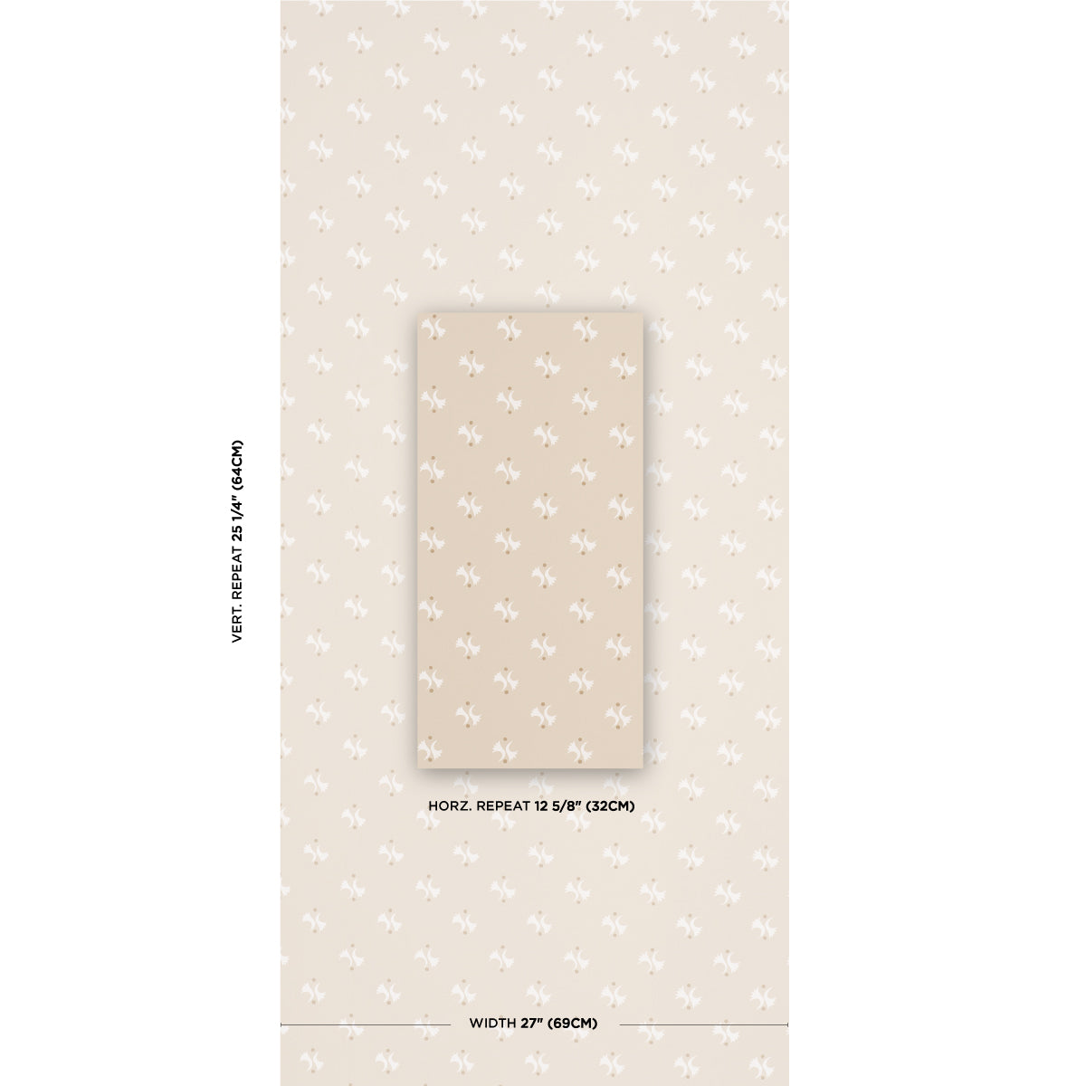 Schumacher Lavigne Natural Wallpaper - Eade's Wallpaper