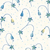 Schumacher Lolly Floral Blues Wallpaper - Eade's Wallpaper