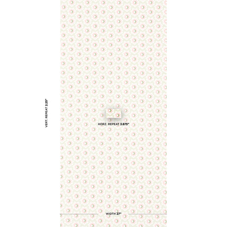 Schumacher Lucie Pink & Green Wallpaper - Eade's Wallpaper